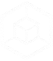 White geometric logo featuring a cube inside a hexagon, with bold lines on a black background.